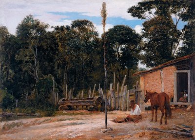 Tightening the Saddle by Almeida Júnior